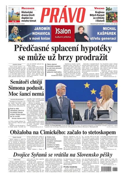 Deník Právo - 5.10.2023
