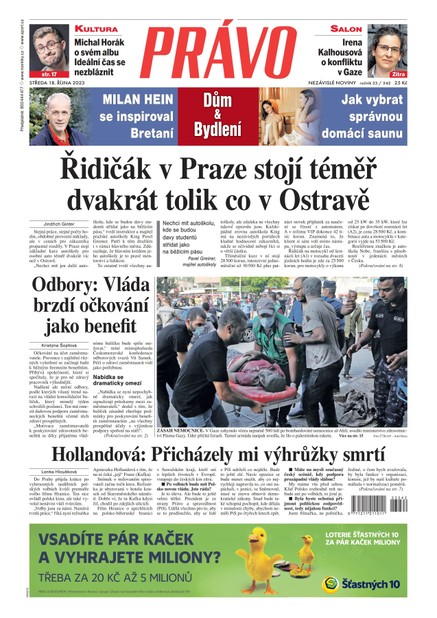 Deník Právo - 18.10.2023