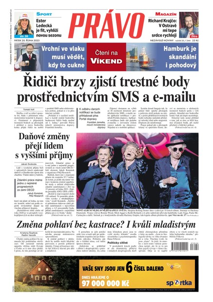 Deník Právo - 20.10.2023