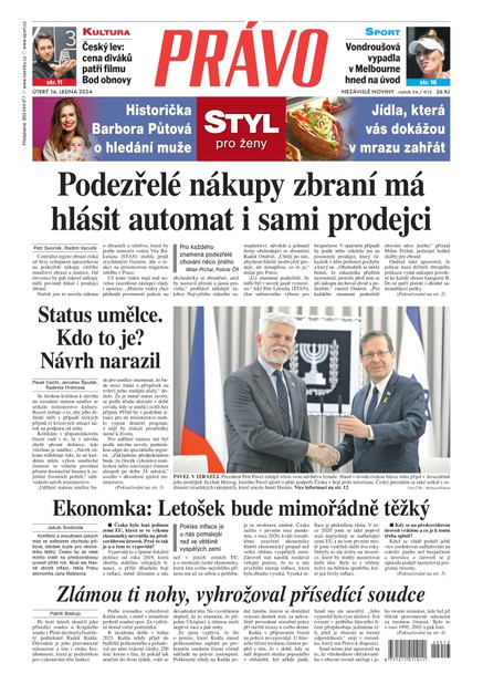 Deník Právo - 16.1.2024