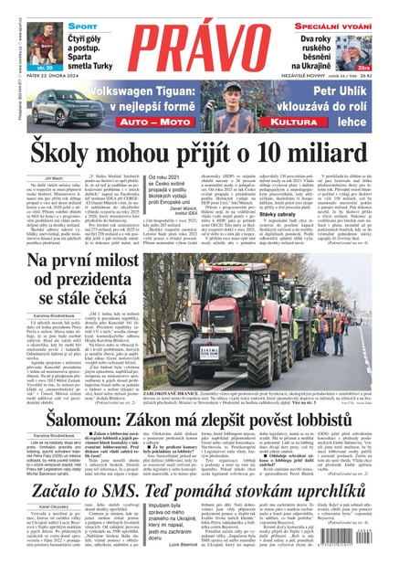 Deník Právo - 23.2.2024