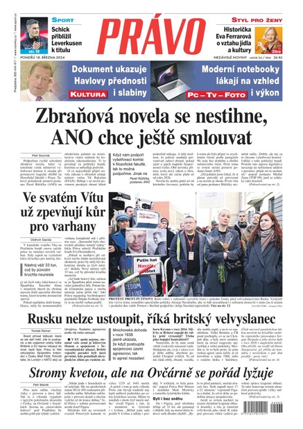 Deník Právo - 18.3.2024