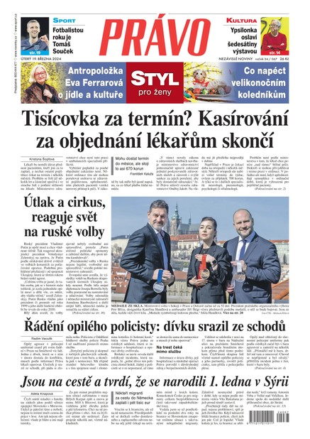 Deník Právo - 19.3.2024