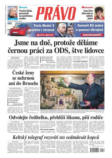 Deník Právo - 22.3.2024