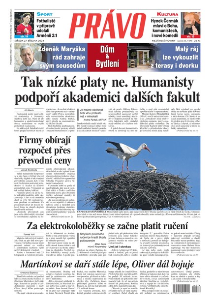 Deník Právo - 27.3.2024