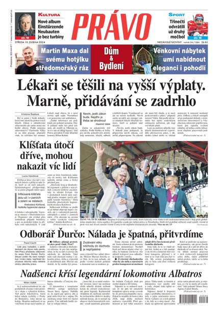 Deník Právo - 10.4.2024