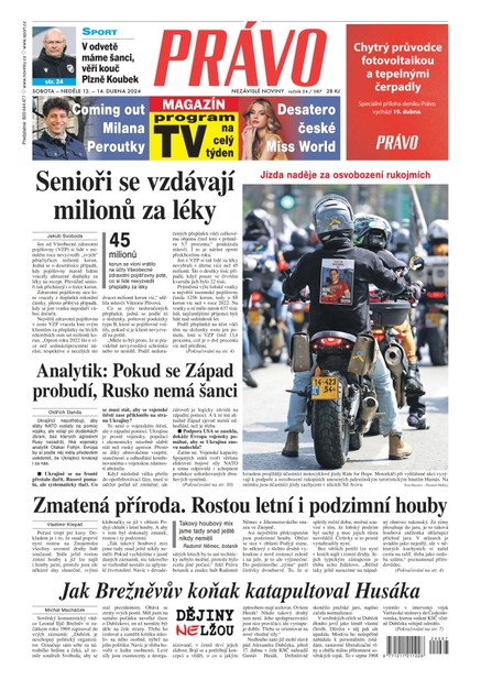 Deník Právo - 13.4.2024