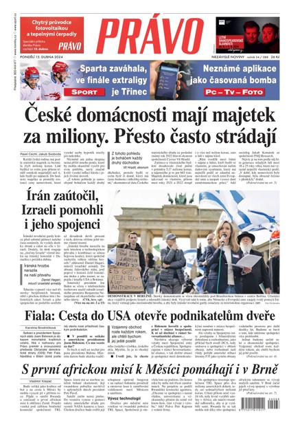 Deník Právo - 15.4.2024