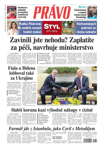 Deník Právo - 16.4.2024