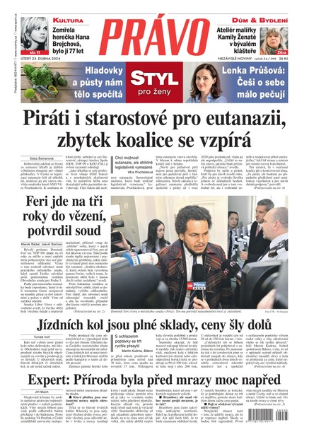 Deník Právo - 23.4.2024