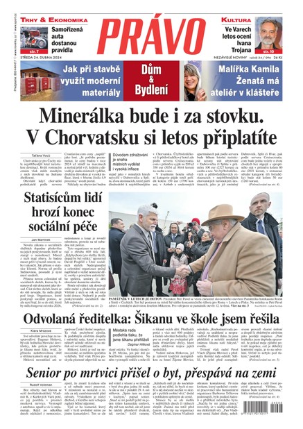 Deník Právo - 24.4.2024