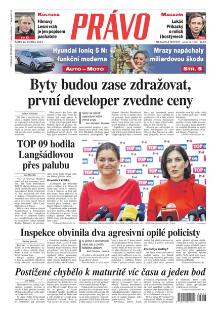 Deník Právo - 26.4.2024