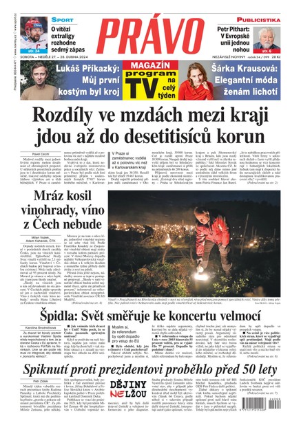 Deník Právo - 27.4.2024