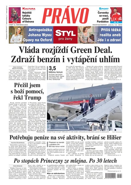 Deník Právo - 16.7.2024