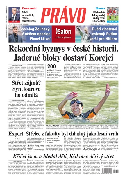 Deník Právo - 18.7.2024