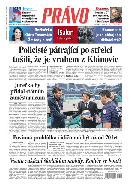 Deník Právo - 25.7.2024