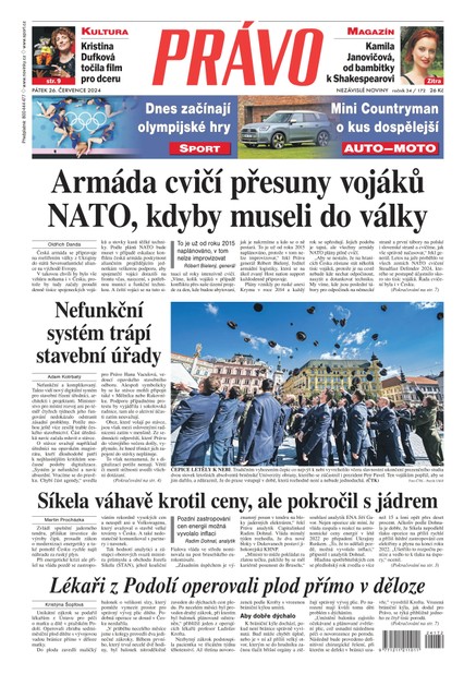 Deník Právo - 26.7.2024