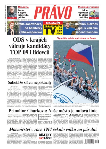 Deník Právo - 27.7.2024