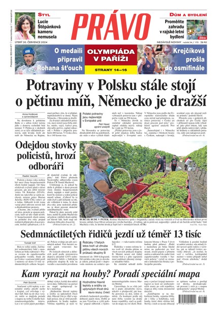 Deník Právo - 30.7.2024