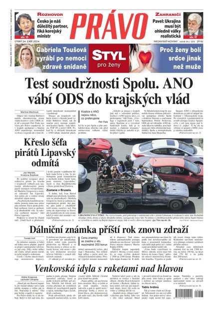 Deník Právo - 24.9.2024