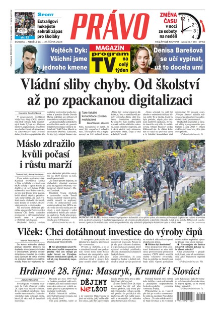 Deník Právo - 26.10.2024