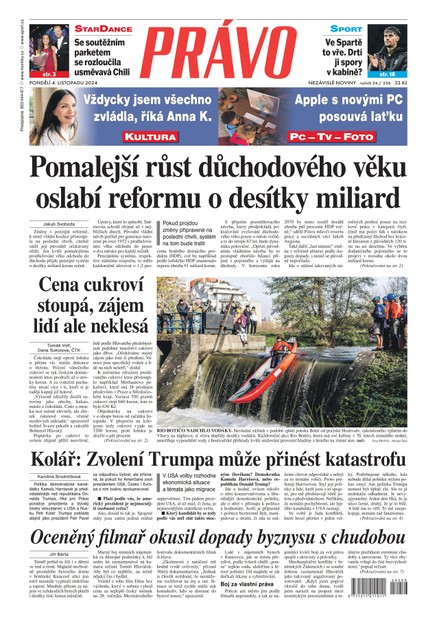 Deník Právo - 4.11.2024