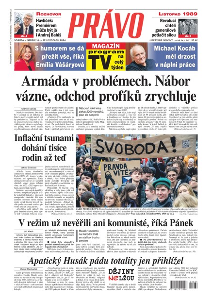 Deník Právo - 16.11.2024