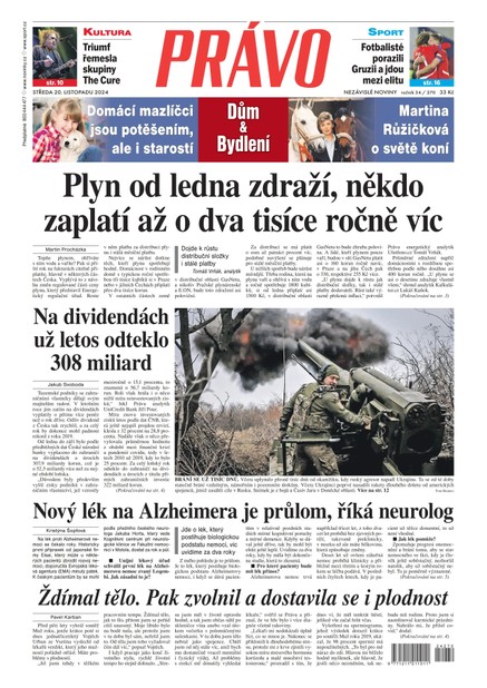 Deník Právo - 20.11.2024