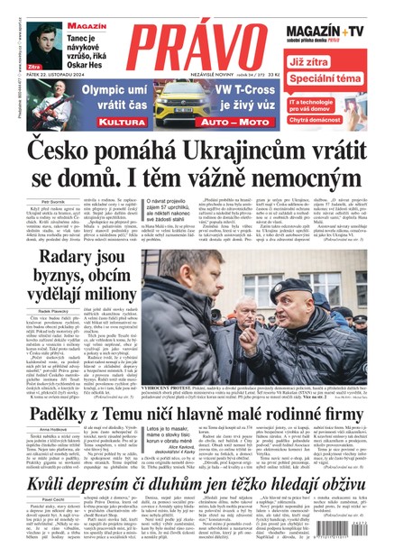 Deník Právo - 22.11.2024