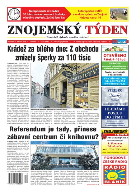 Znojemský týden 13/2025