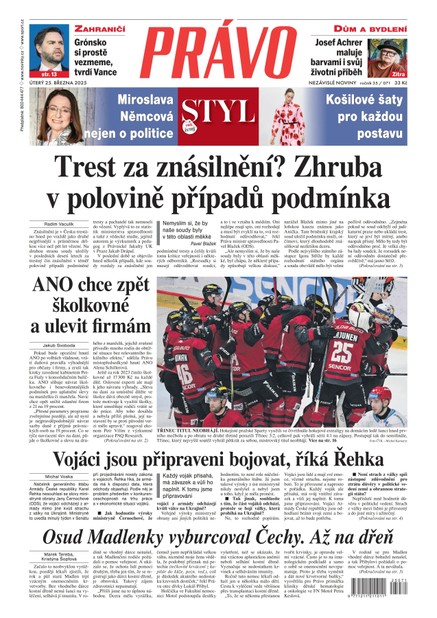 Deník Právo - 25.3.2025