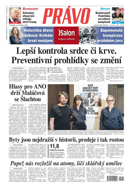 Deník Právo - 24.4.2025