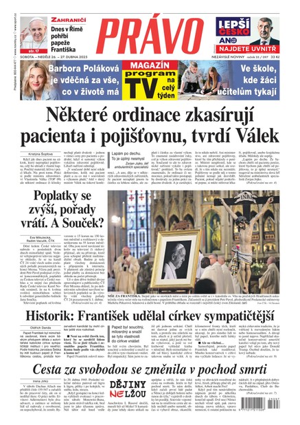 Deník Právo - 26.4.2025