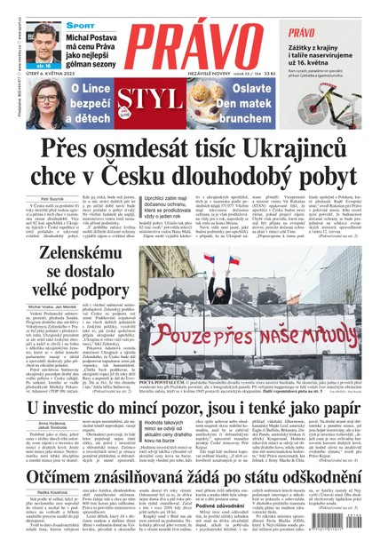 Deník Právo - 6.5.2025
