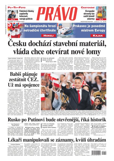 Deník Právo - 19.5.2025