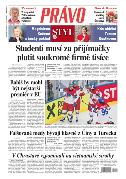 Deník Právo - 20.5.2025