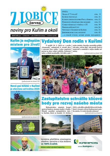 Zlobice noviny pro Kuřim a okolí 6/2025