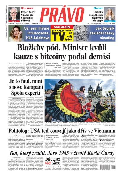 Deník Právo - 31.5.2025