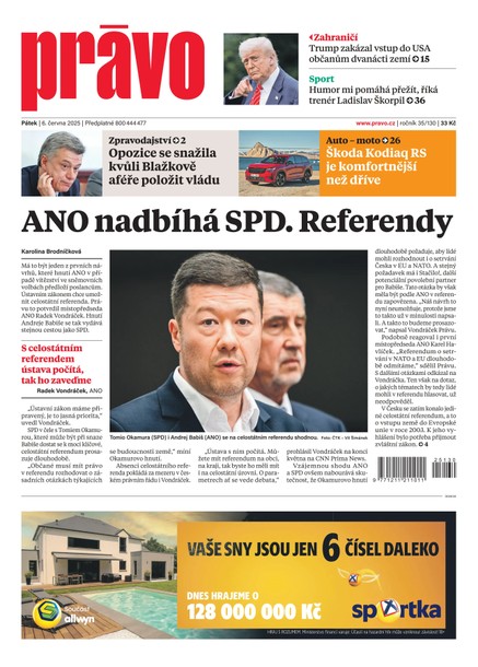 Deník Právo - 6.6.2025