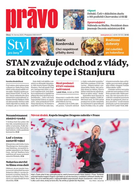 Deník Právo - 10.6.2025