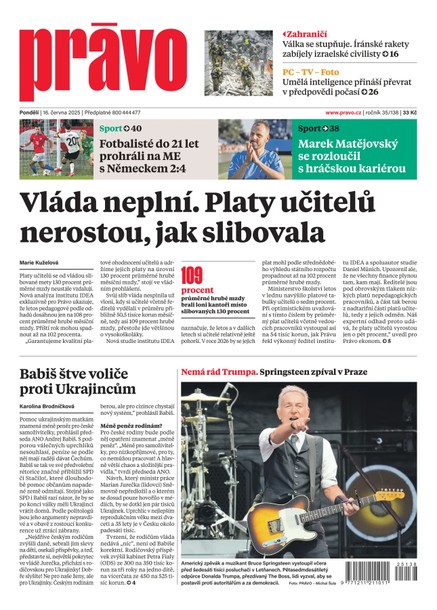 Deník Právo - 16.6.2025