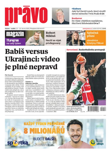 Deník Právo - 21.6.2025