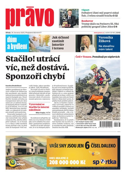 Deník Právo - 16.7.2025