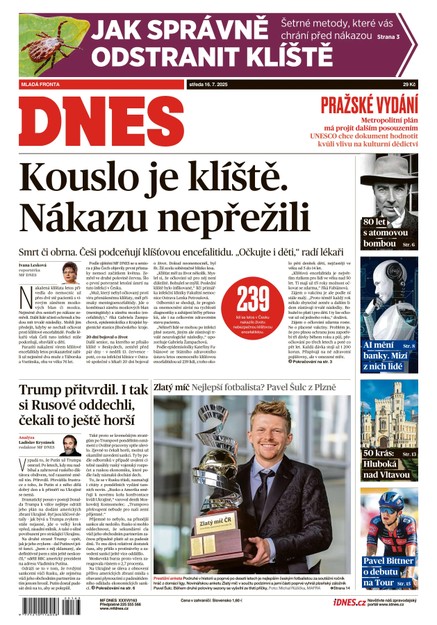MF DNES - 16.07.2025