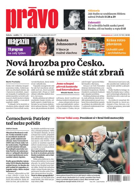 Deník Právo - 19.7.2025