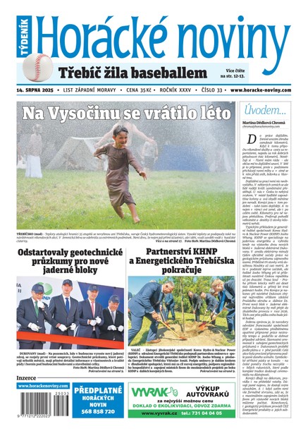 Horácké noviny 33/2025