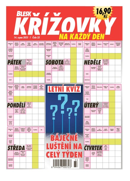 BLESK KŘÍŽOVKY NA KAŽDÝ DEN - 33/2025