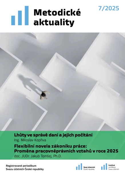 Metodické aktuality Svazu účetních č. 7/2025