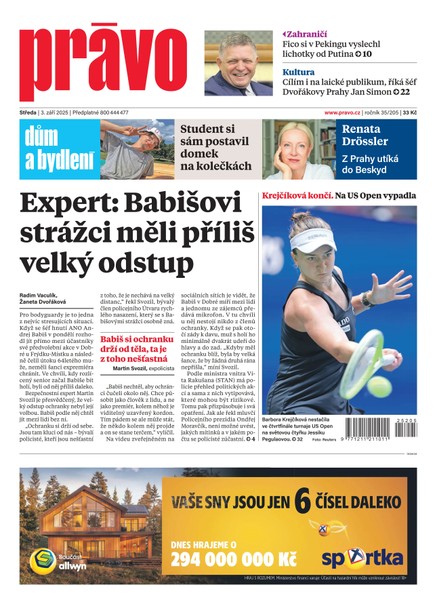 Deník Právo - 3.9.2025