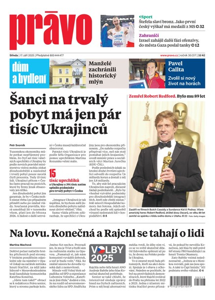 Deník Právo - 17.9.2025
